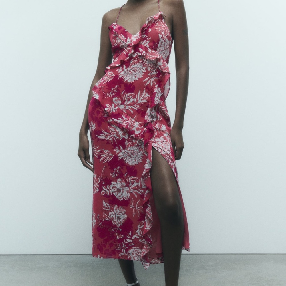 Zara BLOGGERS FAVORITE Floral Beautiful Dress